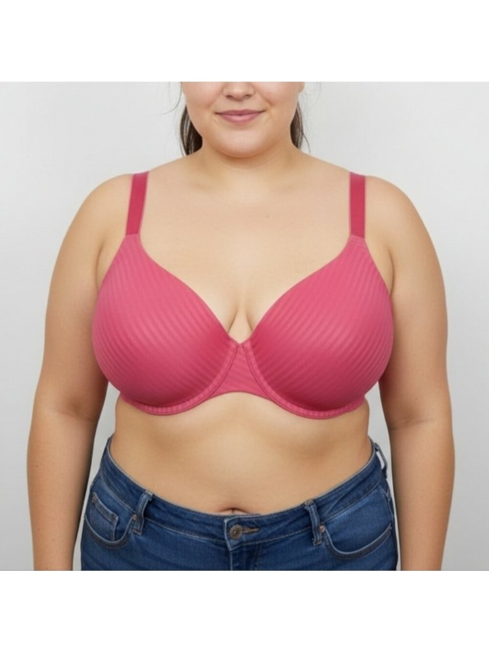 Penningtons TiVoglio Unpadded Underwire Unlined Bra Pink Size 44C